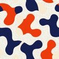 Dynamic Retro Wave Designs with Flowing Forms in Seamless Patterns