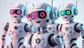 Dynamic Robot Expressions Vivid AIGenerated Cutout Images Featuring a Spectrum of Emotions and Futuristic Designs