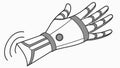 Dynamic Robotic Arm Hand, Advanced Automation, Future Tech, vector design Generative AI Royalty Free Stock Photo