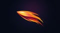 Dynamic Rocket Launch Logo with Aerodynamic Design and Fiery Trail in Detailed 3D Icon Style