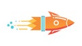 Dynamic Rocket Launch into Space Startup and Innovation, vector design Generative AI Royalty Free Stock Photo