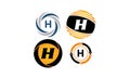 Dynamic Rotation Marketing H Distribution Set Royalty Free Stock Photo