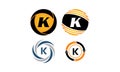 Dynamic Rotation Marketing K Distribution Set Royalty Free Stock Photo