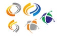 Dynamic Rotation Template Set Royalty Free Stock Photo