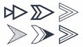 Dynamic sharp arrows, symbolizing rapid progress. vector design Generative AI Royalty Free Stock Photo