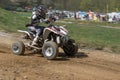 Dynamic shot of young quad rider