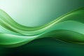 Dynamic simplicity green curve abstract background evokes a tranquil ambiance Royalty Free Stock Photo