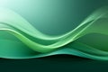 Dynamic simplicity green curve abstract background evokes a tranquil ambiance Royalty Free Stock Photo