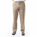 Dynamic And Smooth Beige Dress Pants With Kodak Vision3 200t Style