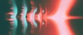 Vibrant interaction of sound waves and light creating dramatic effects and visual storytelling