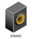 Dynamic or speaker music record studio equipment audio device