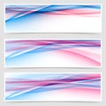 Dynamic speed line web bright header collection Royalty Free Stock Photo