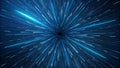 Luminous starburst: high-speed interstellar travel effect for abstract motion backgrounds. Royalty Free Stock Photo