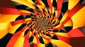 Dynamic Spiral Pattern Creating Optical Illusion in Vibrant Colors