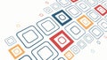 Dynamic square patterns: abstract geometric design. Vector design Generative AI Royalty Free Stock Photo