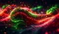 Vibrant Particle Stream in Motion Royalty Free Stock Photo