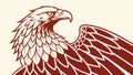 Dynamic stylized eagle, powerful avian art, vector design Generative AI Royalty Free Stock Photo