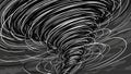 Abstract Black and White Tornado Vortex Illustration Royalty Free Stock Photo