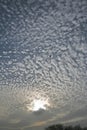 Dynamic sun covering clouds and patterns