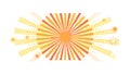 Dynamic Sunburst Effect: Radiant Energy & Abstract Rays, vector design Generative AI Royalty Free Stock Photo