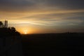 Dynamic sunset sky at Mdina, Malta