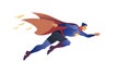 Dynamic Superhero Leap Action Pose Vector, vector design Generative AI Royalty Free Stock Photo