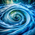 Dynamic Swirling Water in Motion Royalty Free Stock Photo