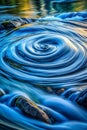 Dynamic Swirling Water in Motion Royalty Free Stock Photo