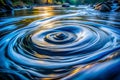 Dynamic Swirling Water in Motion Royalty Free Stock Photo