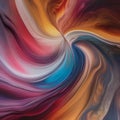 Dynamic swirls of color suggesting movement and energy in a chaotic dance, invoking emotion and a sense of vitality1