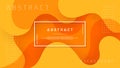 Dynamic textured background design in 3D style with orange color. EPS10 Vector background