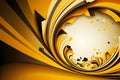 Dynamic textured yellow, digital illustration artwork, abstract, backgrounds