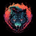 A Dynamic Tiger Vector Art Ready to Hunt