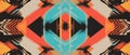 Dynamic transformation of abstract geometric patterns creating a rhythmic visual experience