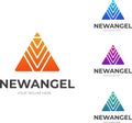 Dynamic Triangle Logo Design Template With Stripe for Your Company