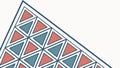 Dynamic Triangular Geometric Pattern Background, vector design Generative AI Royalty Free Stock Photo