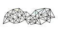 Dynamic Triangular Mesh: Abstract Digital Network, vector design Generative AI Royalty Free Stock Photo