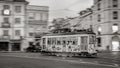Typical TramwayLine in Lisbon In Portugal