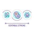 Dynamic user modeling loop concept icon Royalty Free Stock Photo