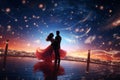 Dynamic Valentines Day Dance Under the Stars