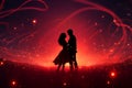 Dynamic Valentines Day Dance Under the Stars