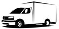 Dynamic vector illustration of an American ambulance van used for transporting patients. It can be used as a logo of hospital