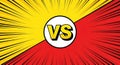Dynamic versus battle background with comic book style rays Royalty Free Stock Photo