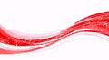 Abstract Red Waves with White Dots Background Royalty Free Stock Photo
