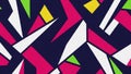 Vibrant Geometric Abstract Pattern In Bold Colors image Royalty Free Stock Photo