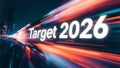 Dynamic Vision for Future Goals in Target 2026 Concept Art Royalty Free Stock Photo