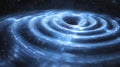 dynamic visualization gravitational waves rippling