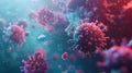 A dynamic visualization of the spread of a contagious disease showing the impact of various containment measures and