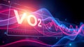 Dynamic VO2 Visualization in Modern Data Analysis Royalty Free Stock Photo