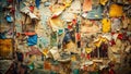 Dynamic Wall Texture Collage A MultiLayered Exploration of Random Papers Grunge and Abstract Design Elements for a Bold Royalty Free Stock Photo